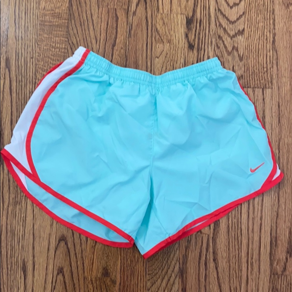 teal nike shorts